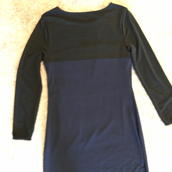 Banana Republic navy/black long sleeve dress - Picture 4 of 14